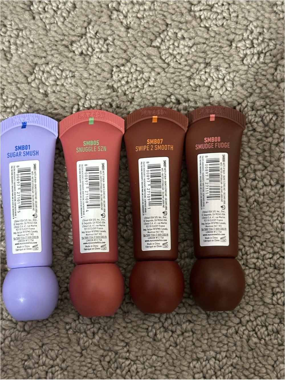 NYX Professional Makeup Smushy Lip Balm Lot - Multiple Shades (Pink to Brown) - Picture 7 of 7